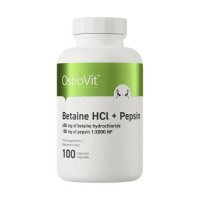 OSTROVIT Betaina HCl + Pepsyna, 100 kapsułek