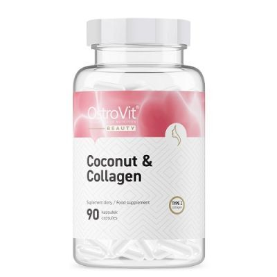 OSTROVIT Coconuit & Collagen Kolagen Morski + Olej MCT z kokosa 90 kapsułek
