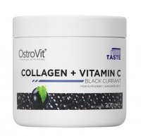 OSTROVIT Collagen + Vitamin C 200 g czarna porzeczka