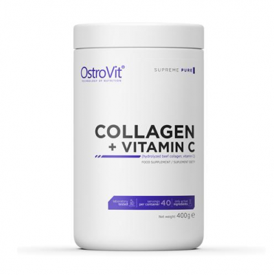 OSTROVIT Collagen + Vitamin C 400 g naturalny