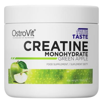 OSTROVIT Creatine Monohydrate Monohydrat Kreatyny 300 g o smaku zielonego jabłka