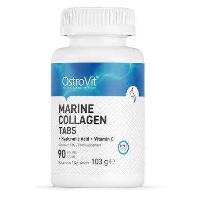 OSTROVIT Marine Collagen+ Hyaluronic Acid + Vitamin C 90 tabletek