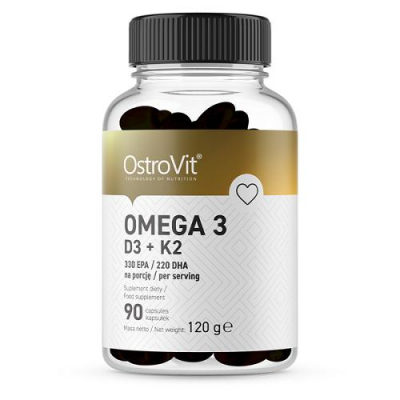 OSTROVIT Omega 3 D3 + K2 90 kapsułek