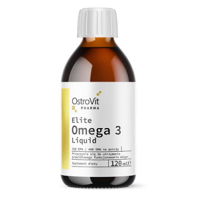 OSTROVIT PHARMA Elite Omega 3 Liquid 120 ml DATA WAŻNOŚCI 12.07.2024
