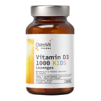 OSTROVIT PHARMA Witamina D3 1000 mg KIDS 360 tabletek do ssania o smaku malinowym