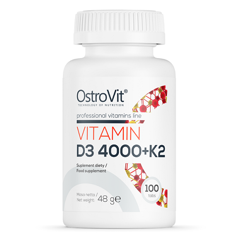 OSTROVIT Vitamin D3 4000 + K2 100 tabletek cena i opinie