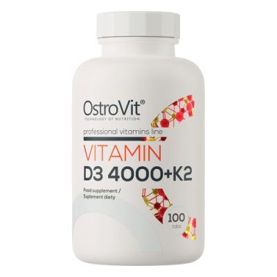 OstroVit Witamina D3 4000 IU + K2, 100 tabl.