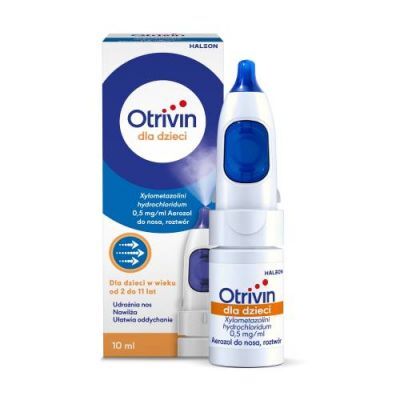 Otrivin 0,5 mg/ml Aerozol do nosa dla dzieci, 10 ml