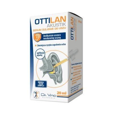 OTTILAN Akustik Serum olejowe do uszu, 20ml KRÓTKA DATA 24.01.2026