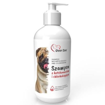 Over Zoo Szampon dla psów i kotów z ketokonazolem i chlorheksydyną, 250 ml