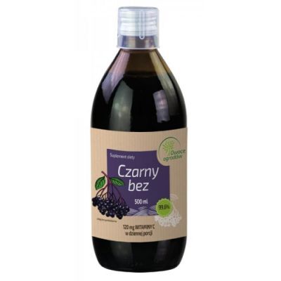 Owoce Ogrodów Czarny Bez sok, 500 ml