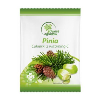 Owoce Ogrodów Ziołowe cukierki z witaminą C Pinia, 50g