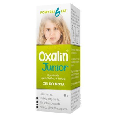 OXALIN JUNIOR żel do nosa 0,5 mg/g 10 g katar u dzieci