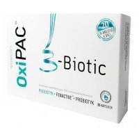 OxiPAC 3-Biotic probiotyk i prebiotyk z ekstraktem z czarnego bzu i aronii 30 kapsułek