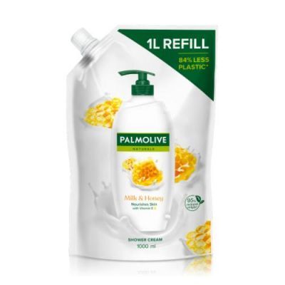 PALMOLIVE Naturals Kremowy żel pod prysznic Mleko i Miód, 1000ml