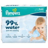 Pampers 99% Water Chusteczki nawilżane, 3 x 60 szt.