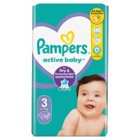 Pampers Active Baby 3 Pieluszki 6-10 kg, 70 szt.