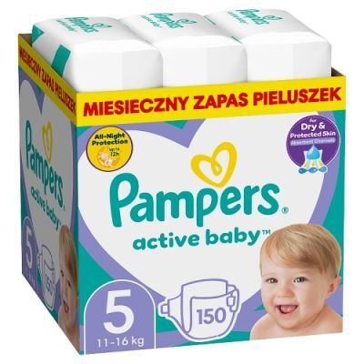 Pampers Active Baby rozmiar 5, 150 pieluszek