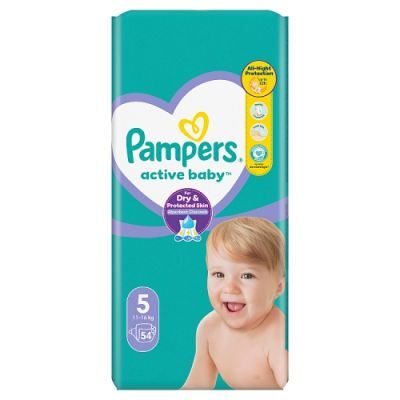 Pampers Active Baby 5 Pieluszki 11-16 kg, 54 szt.