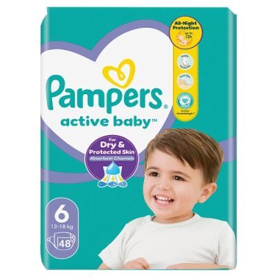 Pampers Active Baby 6 Pieluszki 13-18 kg, 48 szt.