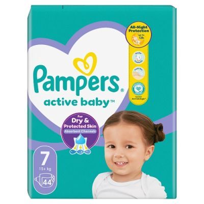 Pampers Active Baby 7 Pieluszki 15 kg+, 44 szt.