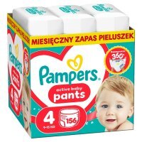 Pampers Active Baby Pants 4 Pieluchomajtki dla dzieci, 156 szt.
