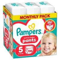 Pampers Active Baby Pants 5 Pieluchomajtki dla dzieci, 136 szt.