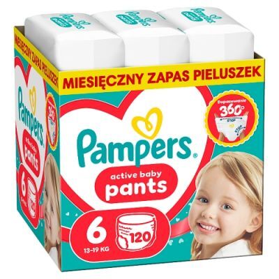 Pampers Active Baby Pants 6 Pieluchomajtki dla dzieci, 120 szt.