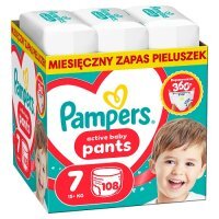 Pampers Active Baby Pants 7 Pieluchomajtki dla dzieci, 108 szt.