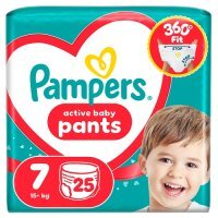 Pampers Active Baby Pants 7 Pieluchomajtki dla dzieci, 25 szt.