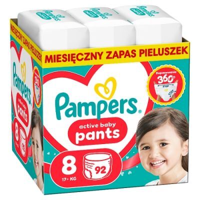 Pampers Active Baby Pants 8 Pieluchomajtki dla dzieci, 92 szt.