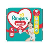 Pampers Active Baby Pieluchomajtki rozmiar 8, 32 szt.