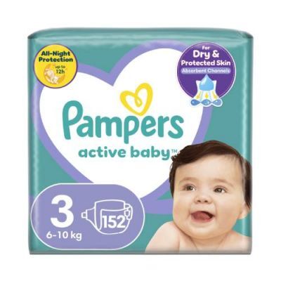Pampers Active Baby rozmiar 3, 152 pieluszek