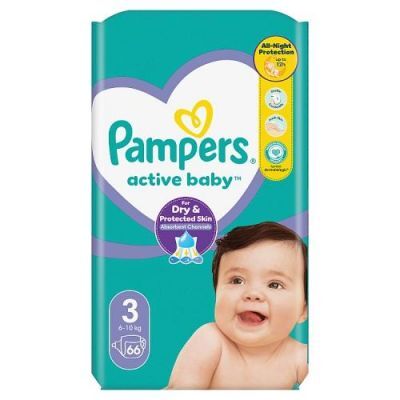 Pampers Active Baby rozmiar 3, 66 pieluszek