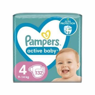 Pampers Active Baby rozmiar 4, 132 pieluszek KRÓTKA DATA 19.05.2026