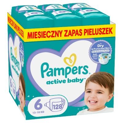 Pampers Active Baby rozmiar 6, 128 pieluszek