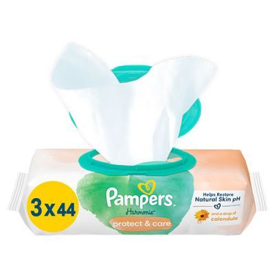 PAMPERS CHUSTECZKI HARMONIE NAGIETEK 3 x 44 sztuki