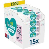 Pampers Chusteczki nawilżane Sensitive, 15 x 80szt.