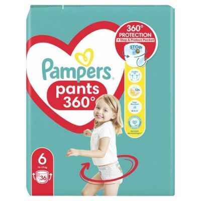 Pampers EP Pants Pieluchomajtki rozmiar 6 15+kg, 36 sztuk