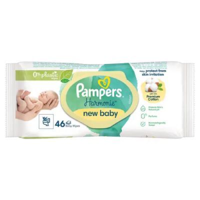 Pampers Harmonie New Baby Chusteczki nawilżane, 46 szt.