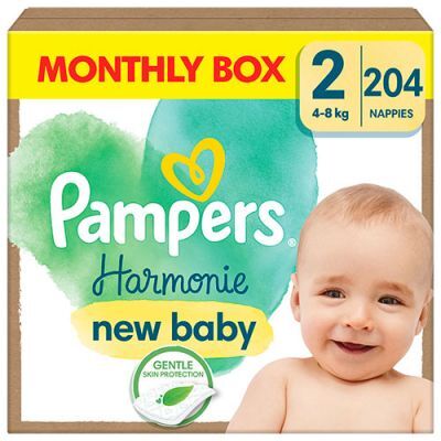 PAMPERS MTH PURE HARMONIE 2 (4-8kg) 204 sztuki