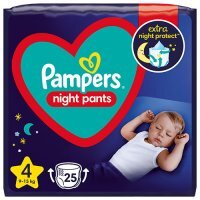 PAMPERS NIGHT PANTS 4 (9-15kg) pielucha 25 sztuk