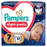 Pampers Night Pants 7 Pieluchomajtki dla dzieci, 17 szt.