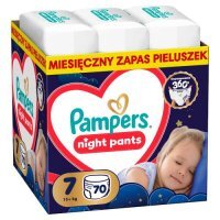 Pampers Night Pants 7 Pieluchomajtki dla dzieci, 70 szt.