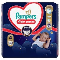 Pampers Night Pieluchomajtki Rozmiar 4 9-15kg, 25 szt.