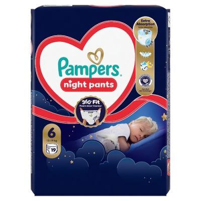 Pampers Night Pieluchomajtki Rozmiar 6 13-19kg, 19 szt.