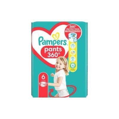 Pampers Pants Pieluchomajtki 6 14kg-19kg, 19 szt. KRÓTKA DATA 12.08.2026