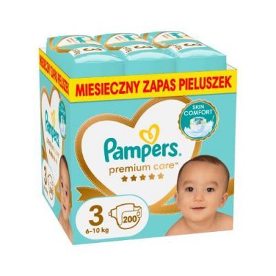 Pampers Pieluchy Premium Care 3 Midi, 200szt.