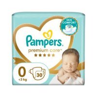 Pampers Premium Care Newborn rozmiar 0 &lt;3kg, 30 sztuk