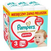Pampers Premium Care Pants 3 Pieluchomajtki dla dzieci, 114 szt.